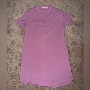 All in Favor XS Purple Short Sleeve Dress